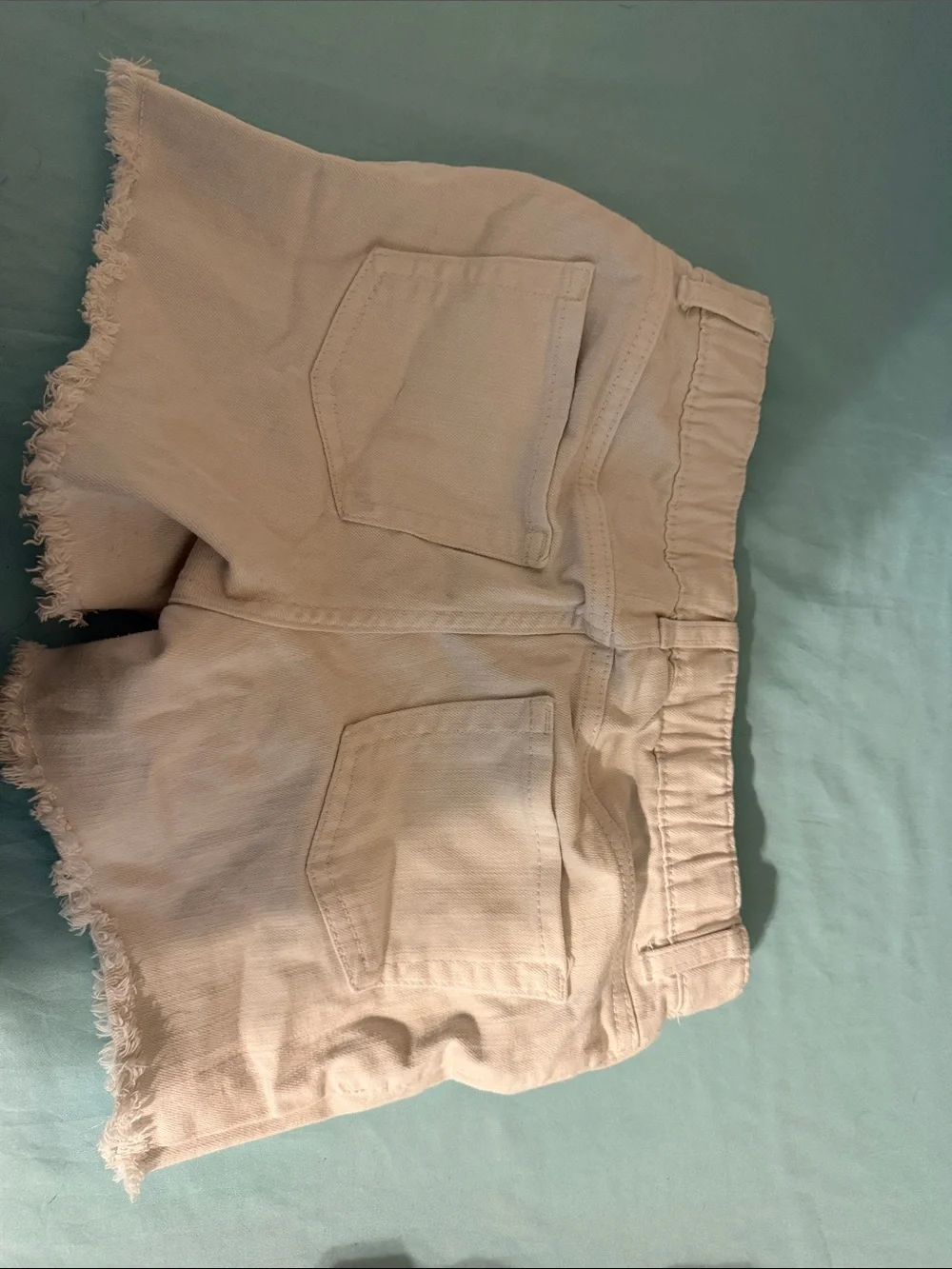 Cat & Jack Girls' Denim Shorts Trio — Hot Pink and white